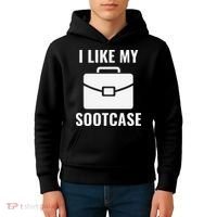 I Like My Sootcase Funny Suitcase Meme Viral Sarcastic Pun Kids Hoodie thumb 4