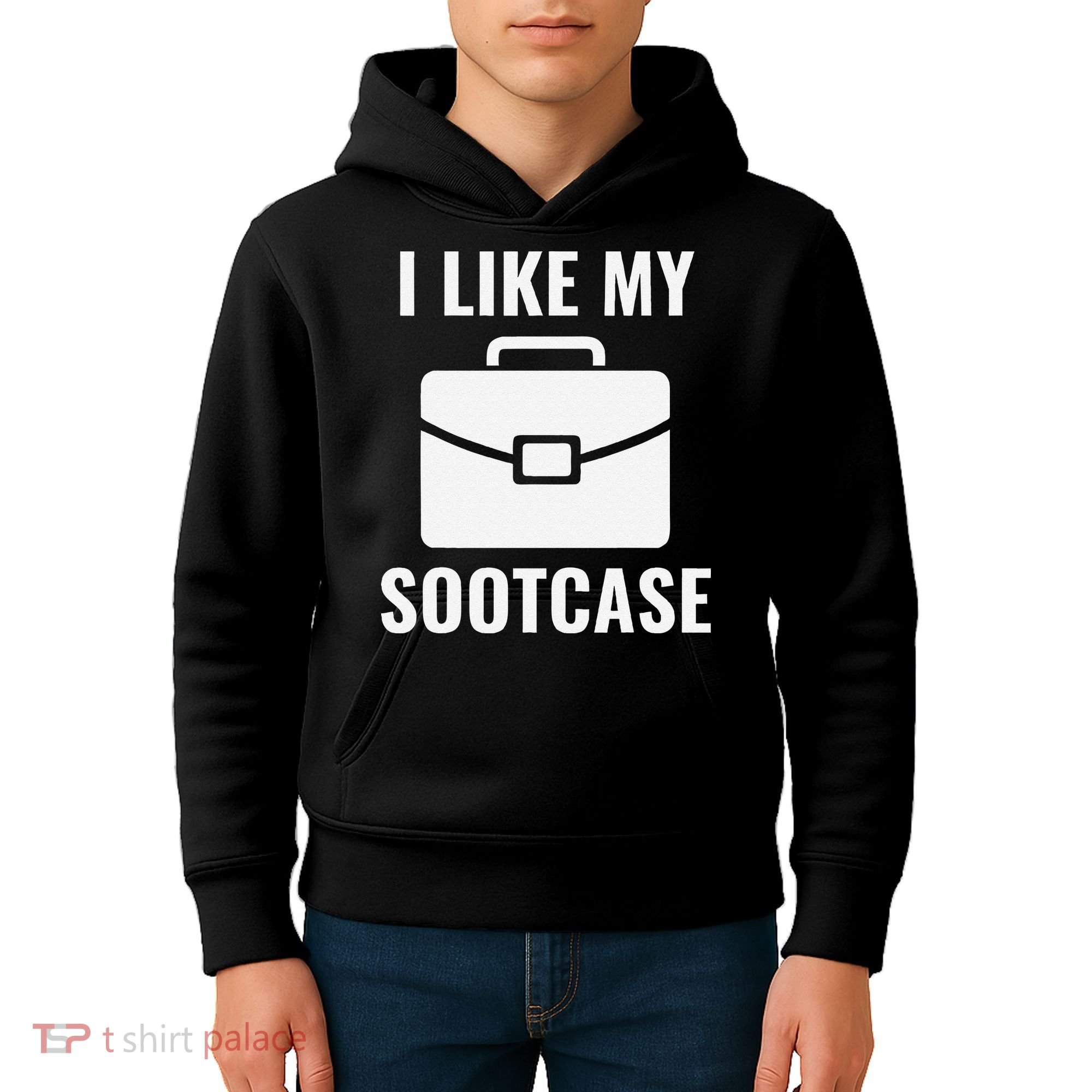 I Like My Sootcase Funny Suitcase Meme Viral Sarcastic Pun Kids Hoodie