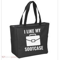 I Like My Sootcase Funny Suitcase Meme Viral Sarcastic Pun Tote Bag thumb 2