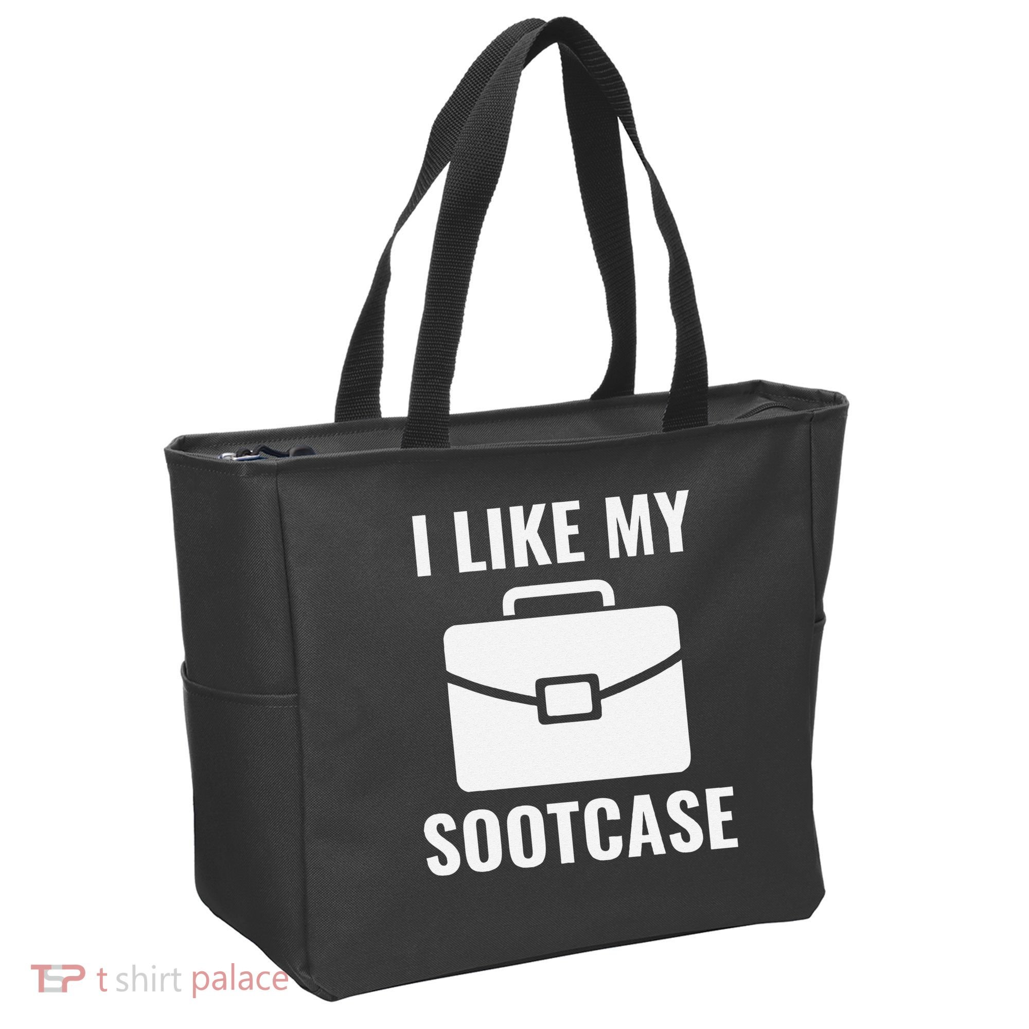 I Like My Sootcase Funny Suitcase Meme Viral Sarcastic Pun Tote Bag