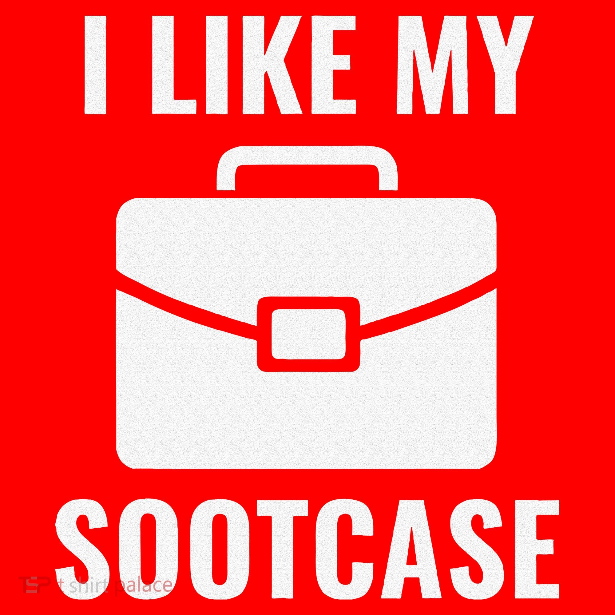 I Like My Sootcase Funny Suitcase Meme Viral Sarcastic Pun Santa Hat