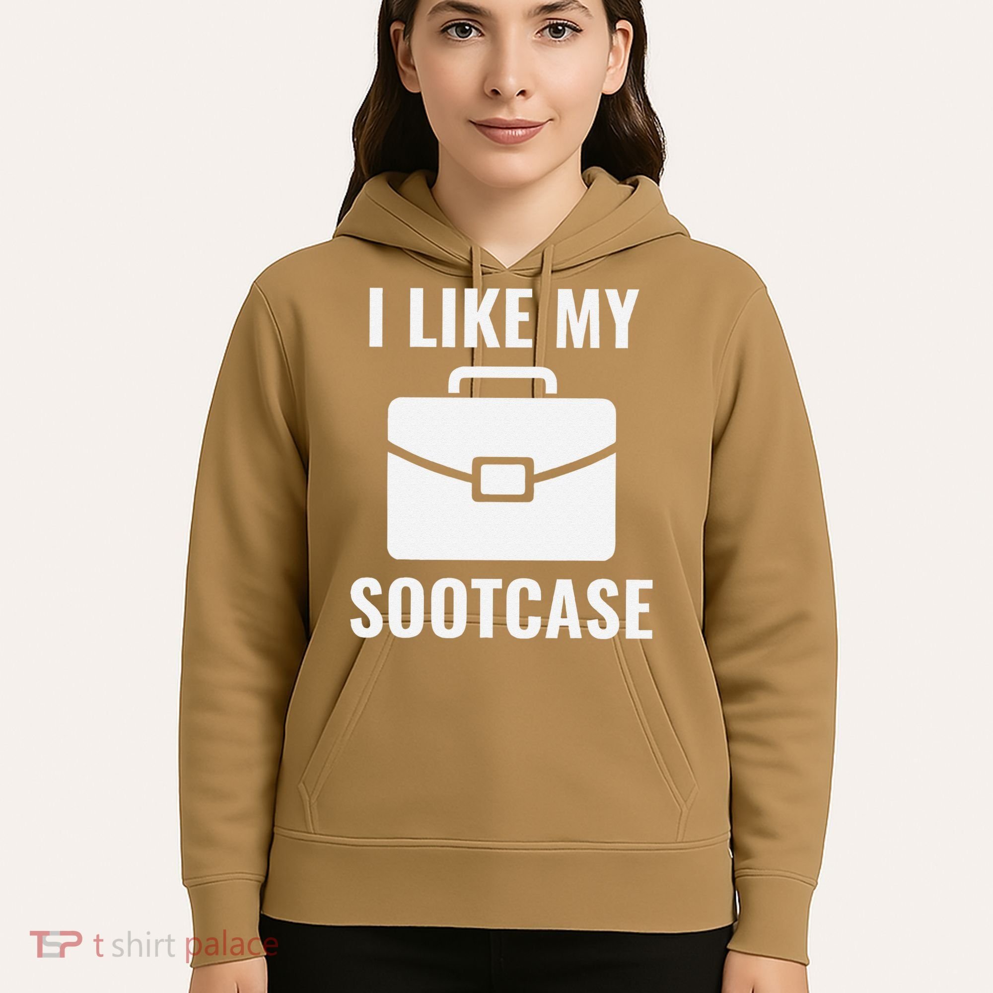 I Like My Sootcase Funny Suitcase Meme Viral Sarcastic Pun Hoodie