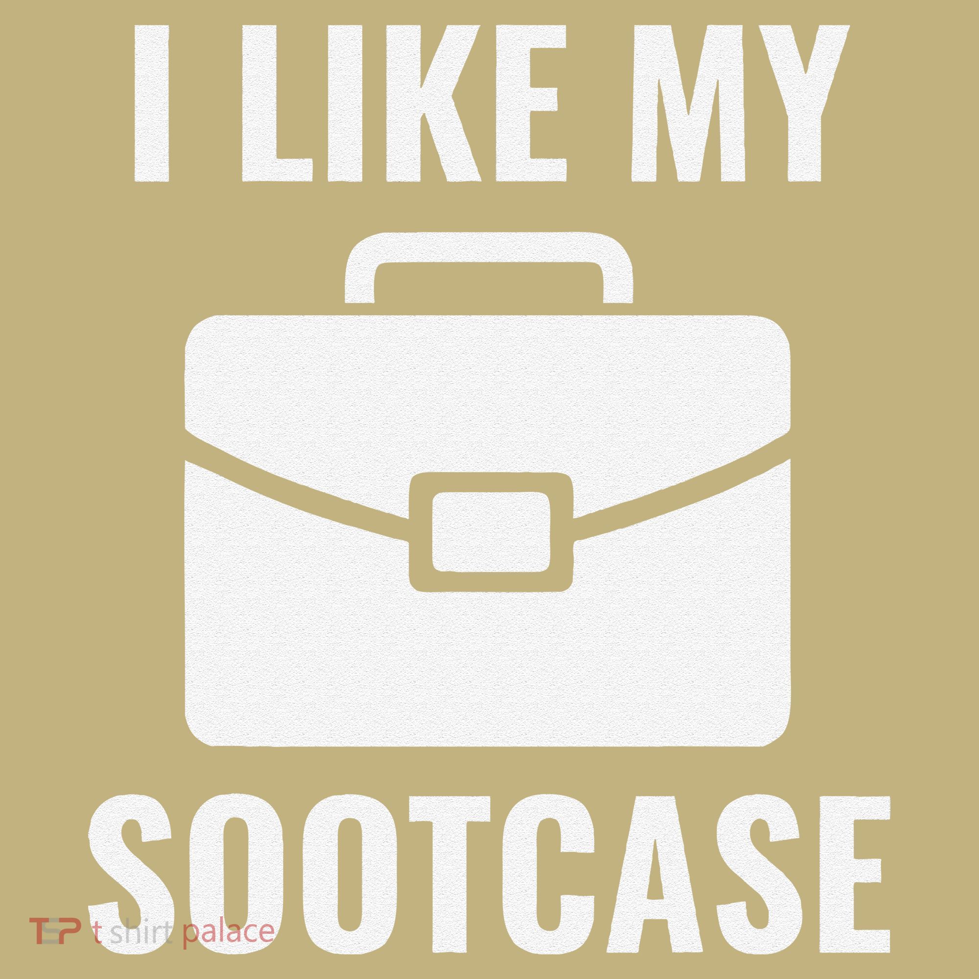 I Like My Sootcase Funny Suitcase Meme Viral Sarcastic Pun Sweatshirt