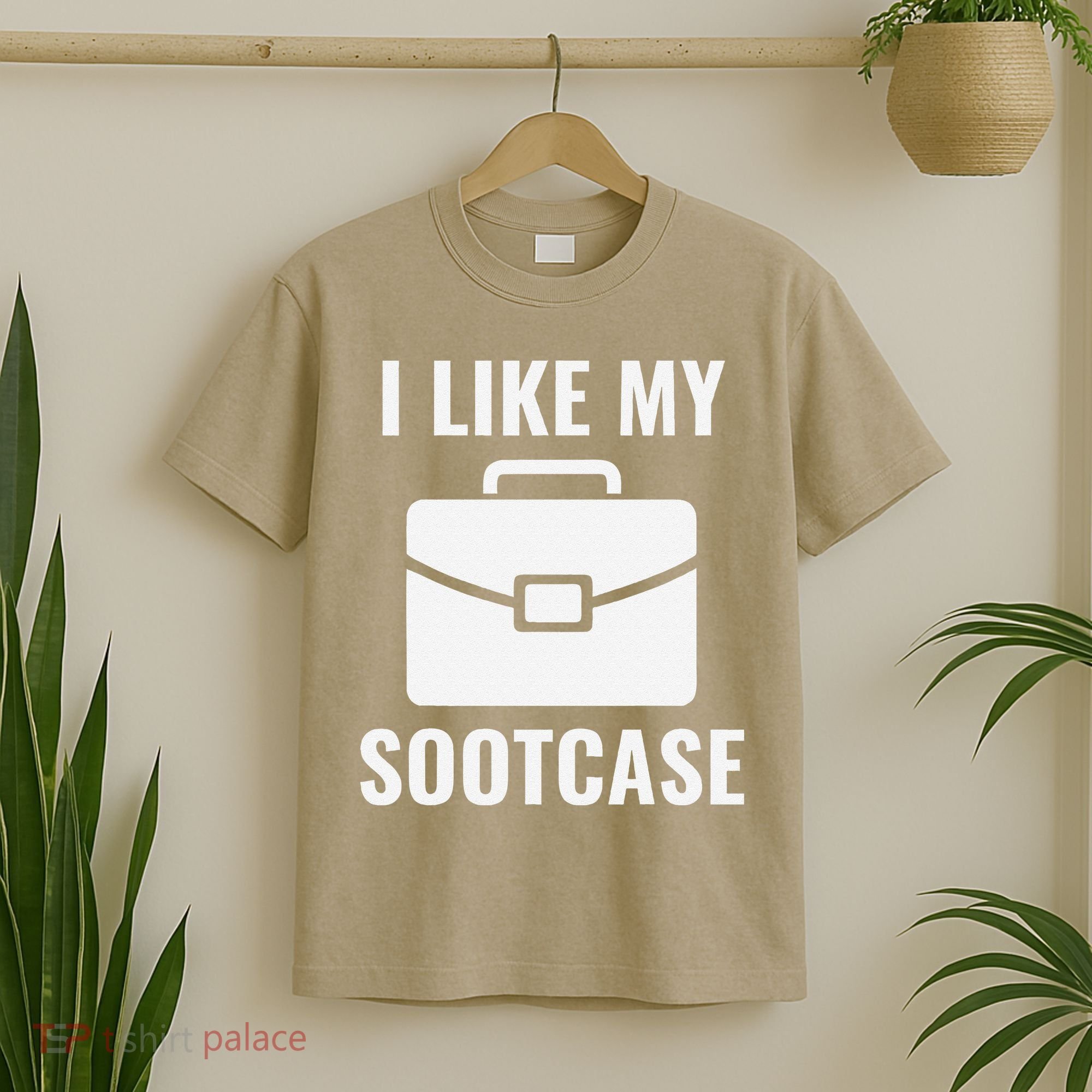 I Like My Sootcase Funny Suitcase Meme Viral Sarcastic Pun T-Shirt