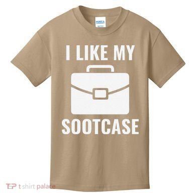 I Like My Sootcase Funny Suitcase Meme Viral Sarcastic Pun Kids T-Shirt