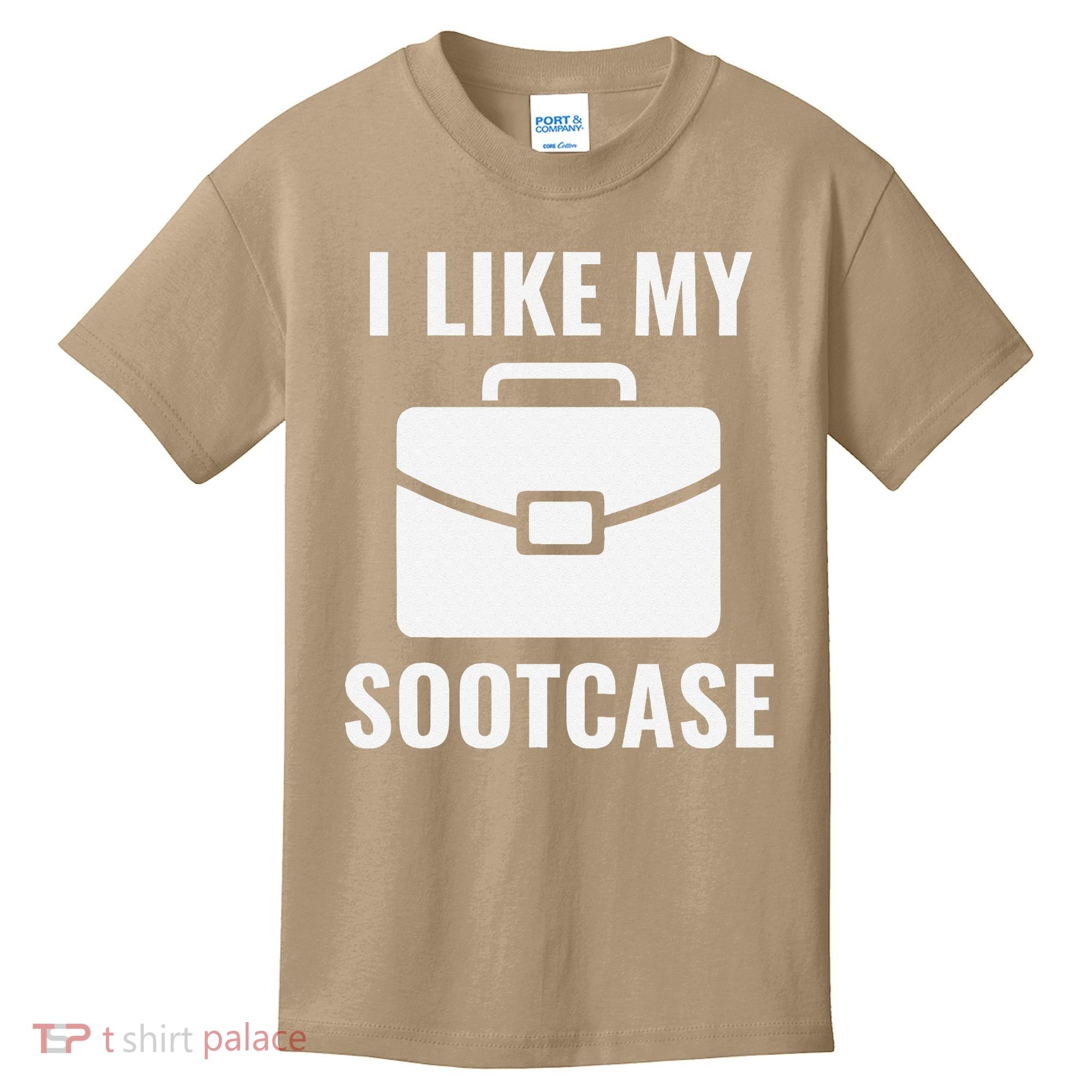 I Like My Sootcase Funny Suitcase Meme Viral Sarcastic Pun Kids T-Shirt