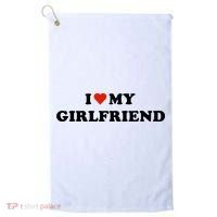 I Love My Gf Golf Towel thumb 0