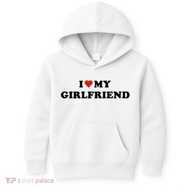 I Love My Gf Kids Hoodie