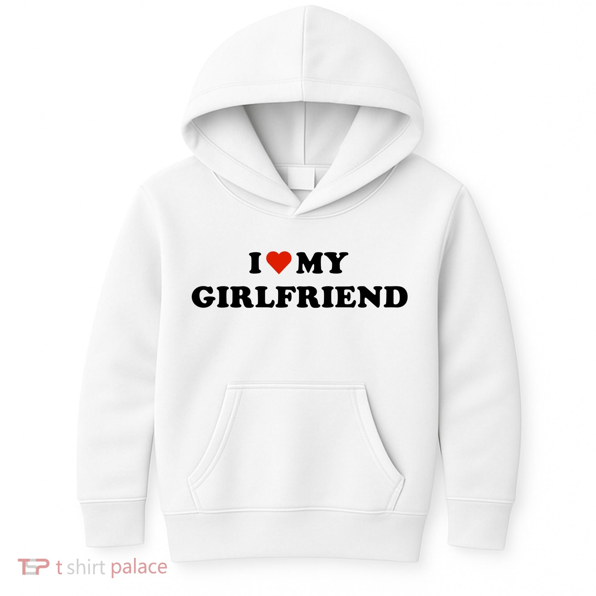 I Love My Gf Kids Hoodie