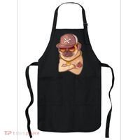 I Love Mom Tattoo Pug Dog Apron thumb 0