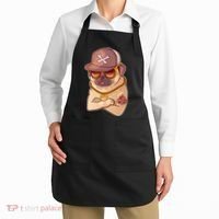 I Love Mom Tattoo Pug Dog Apron thumb 2