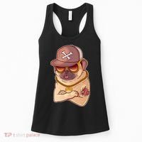 I Love Mom Tattoo Pug Dog Women's Tank Top thumb 0