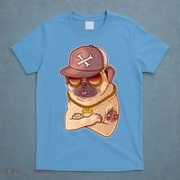 I Love Mom Tattoo Pug Dog T-Shirt thumb 4