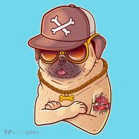 I Love Mom Tattoo Pug Dog T-Shirt thumb 6
