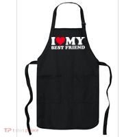 I Love My Best Friend Apron thumb 0