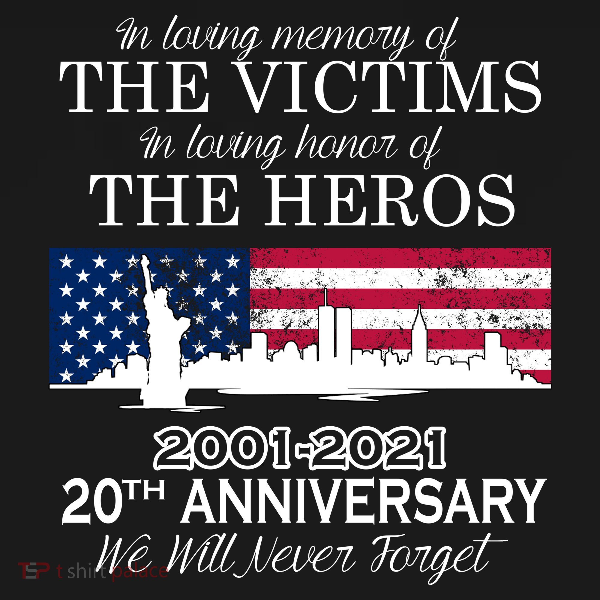 In Loving Memory Of The Victims Heroes 9/11 20th Anniversary Ornament