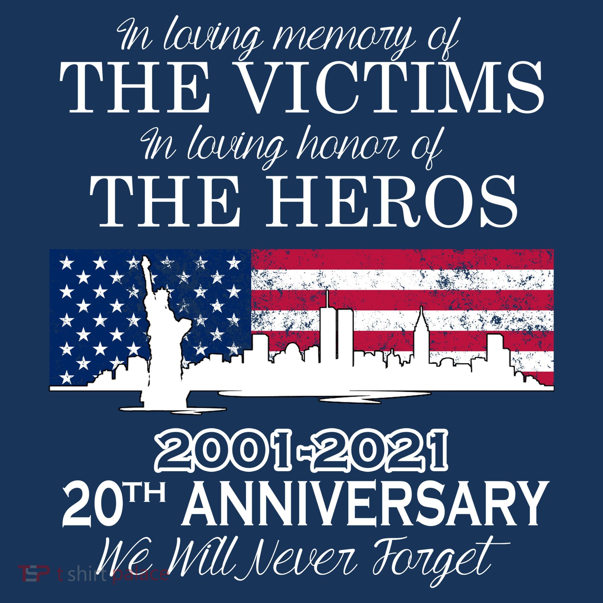 In Loving Memory Of The Victims Heroes 9/11 20th Anniversary Mousepad