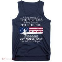 In Loving Memory Of The Victims Heroes 9/11 20th Anniversary Tank Top thumb 0