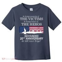In Loving Memory Of The Victims Heroes 9/11 20th Anniversary Toddler T-Shirt thumb 0