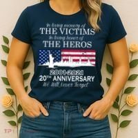 In Loving Memory Of The Victims Heroes 9/11 20th Anniversary Women's T-Shirt thumb 2