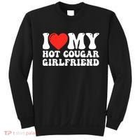 I Love My Hot Cougar Girlfriend I Heart My Hot Cougar Gf Sweatshirt thumb 0