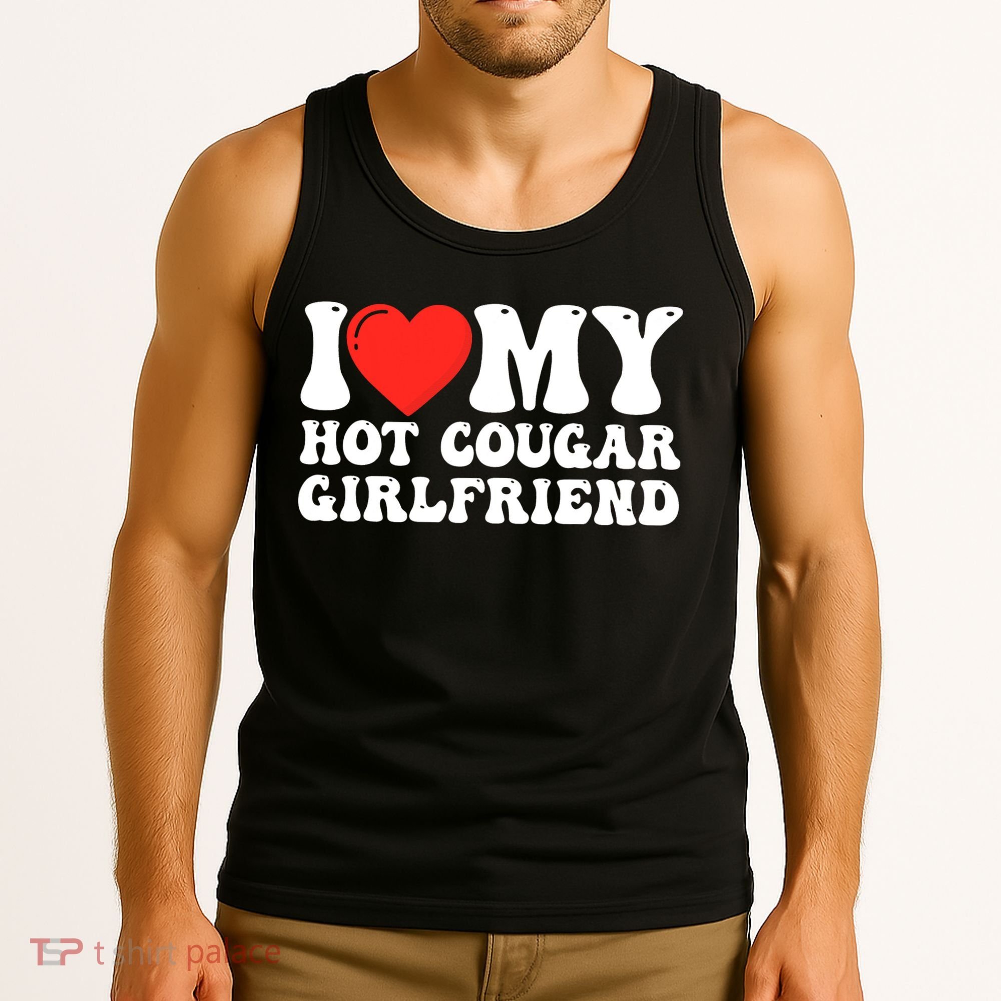 I Love My Hot Cougar Girlfriend I Heart My Hot Cougar Gf Tank Top