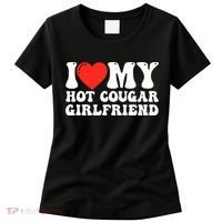 I Love My Hot Cougar Girlfriend I Heart My Hot Cougar Gf Women's T-Shirt thumb 0