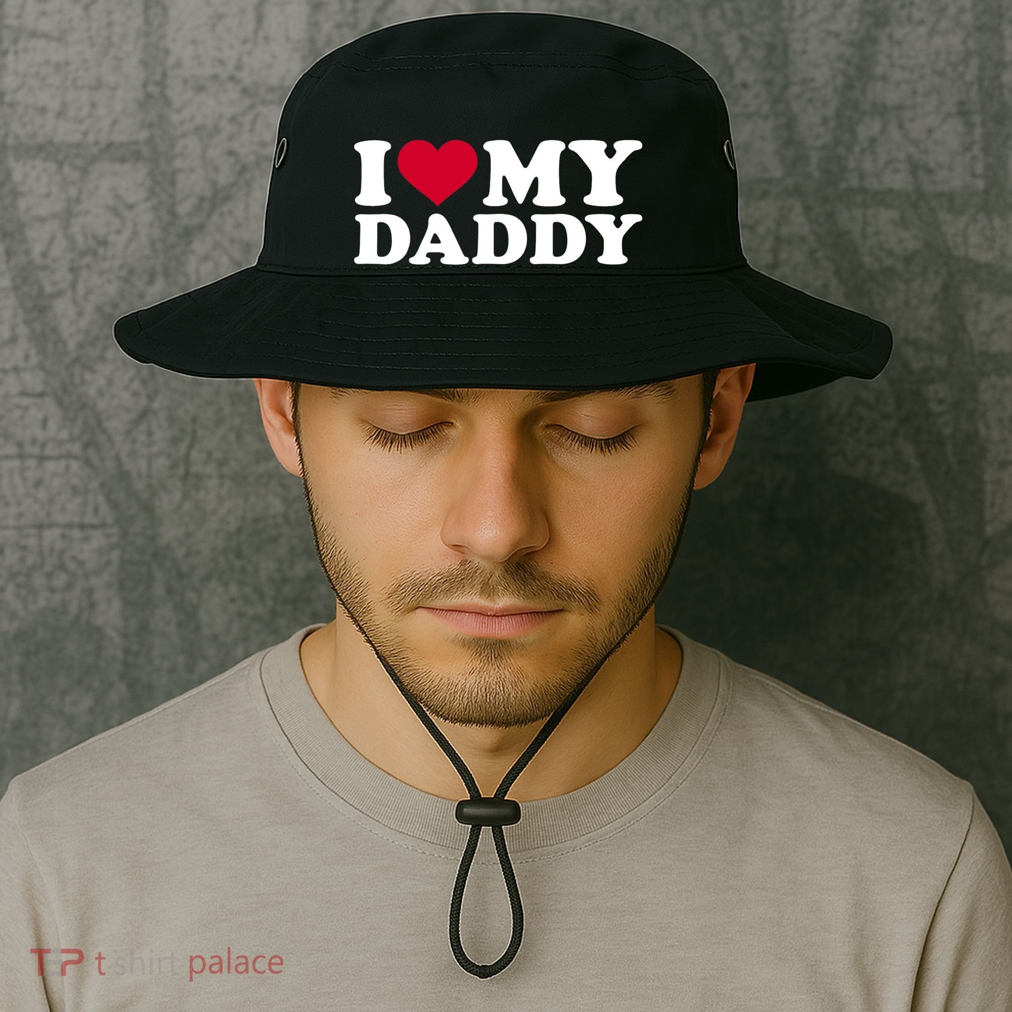 I Love My Daddy TShirt Bucket Hat