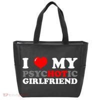 I Love My Psychotic Girlfriend Funny Gift Tote Bag thumb 0