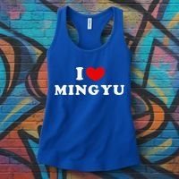 I Love Mingyu I Heart Mingyu Women's Tank Top thumb 3