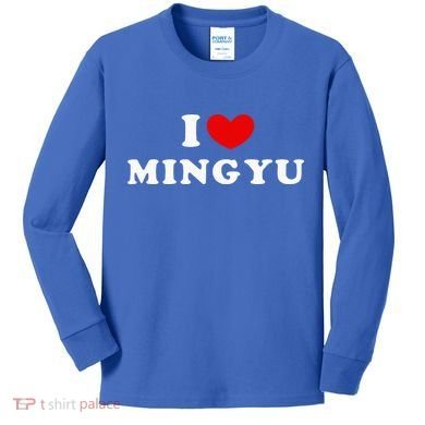 I Love Mingyu I Heart Mingyu Kids Long Sleeve Shirt