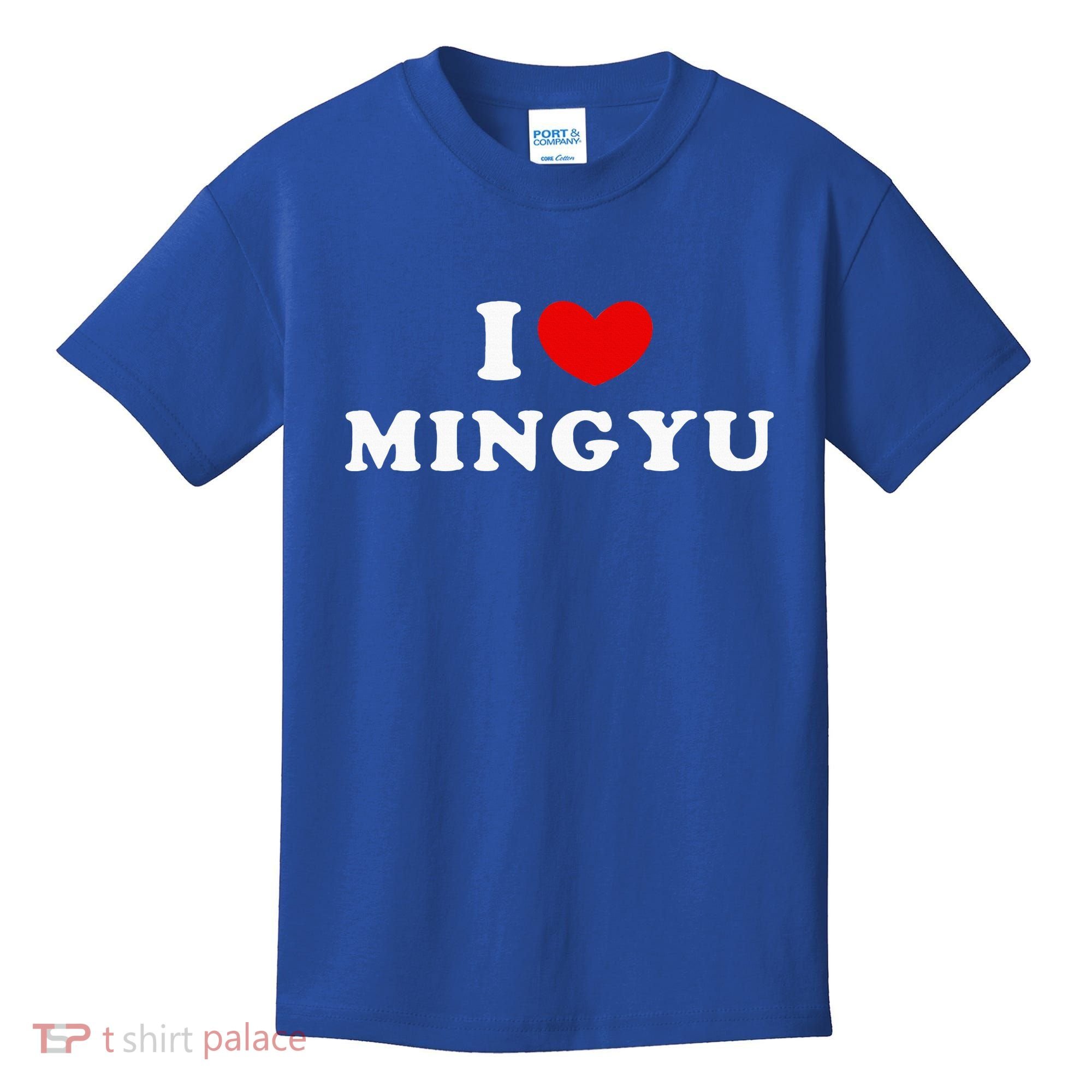 I Love Mingyu I Heart Mingyu Kids T-Shirt