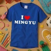 I Love Mingyu I Heart Mingyu Kids T-Shirt thumb 3
