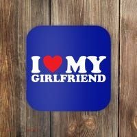 I Love My Girlfriend I Heart My Girlfriend Gift Coaster thumb 0