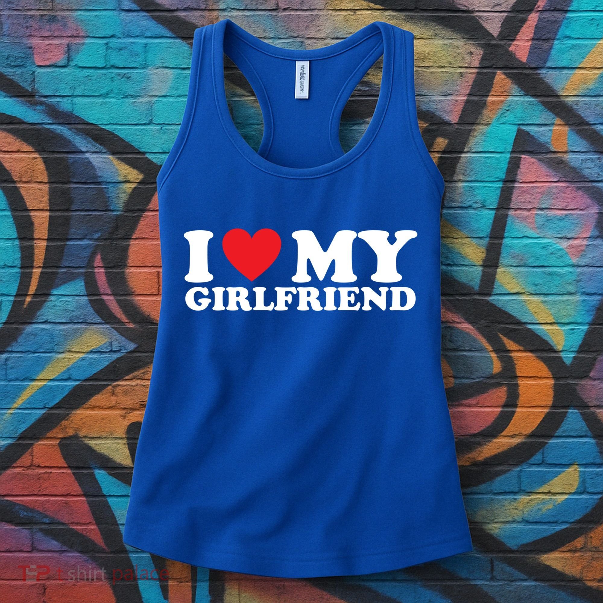 I Love My Girlfriend I Heart My Girlfriend Gift Women's Tank Top