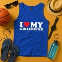 I Love My Girlfriend I Heart My Girlfriend Gift Tank Top thumb 4