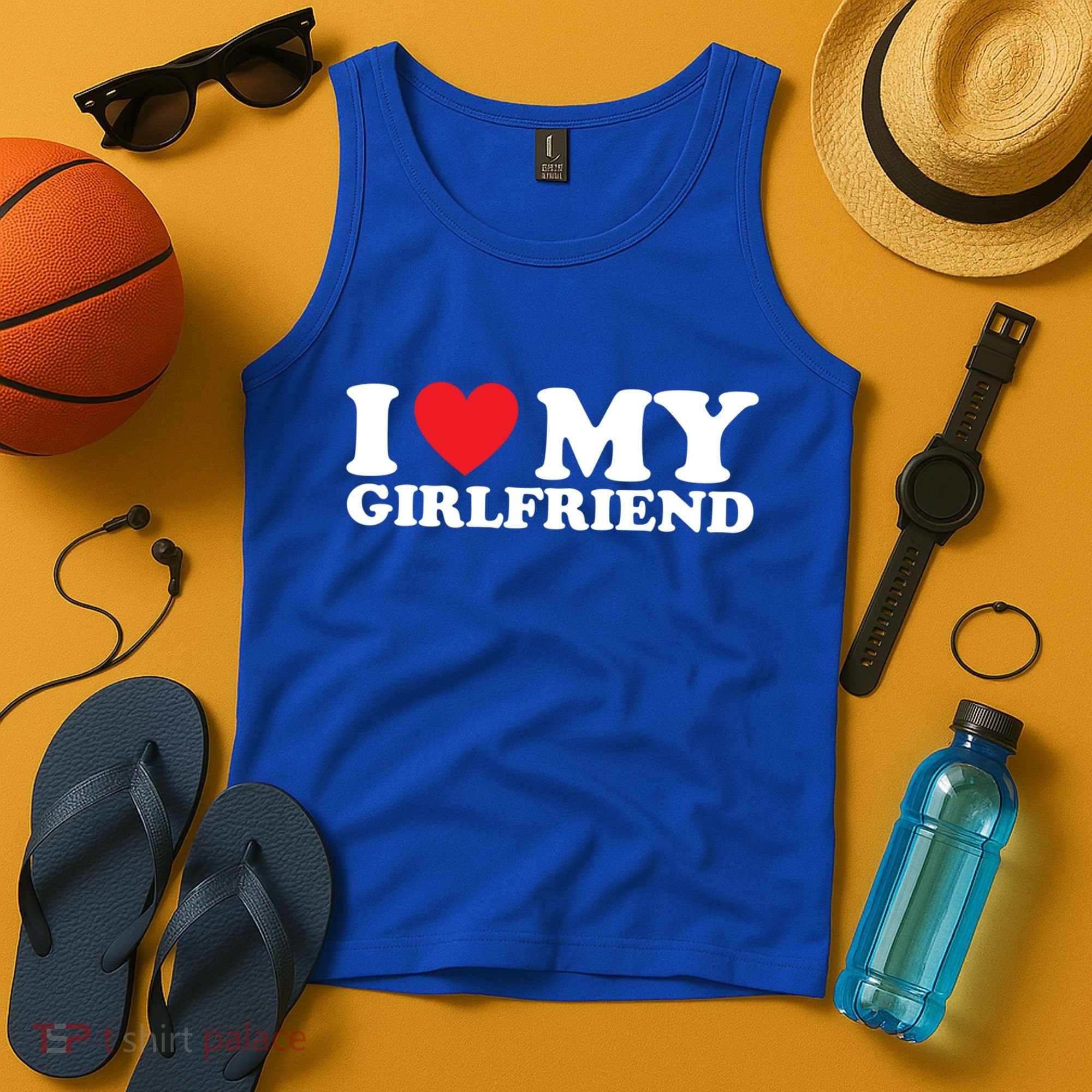 I Love My Girlfriend I Heart My Girlfriend Gift Tank Top