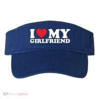 I Love My Girlfriend I Heart My Girlfriend Gift Visor thumb 0
