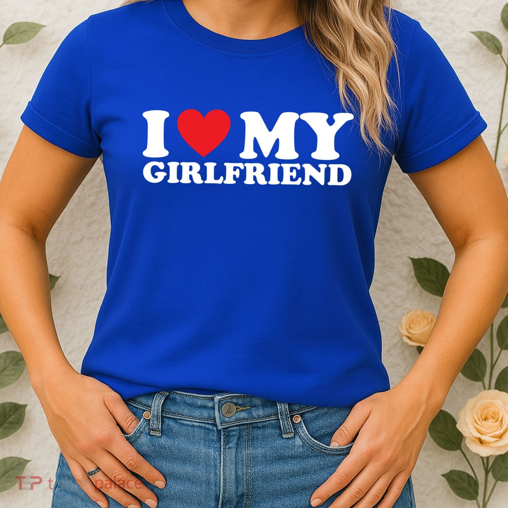 I Love My Girlfriend I Heart My Girlfriend Gift Women's T-Shirt