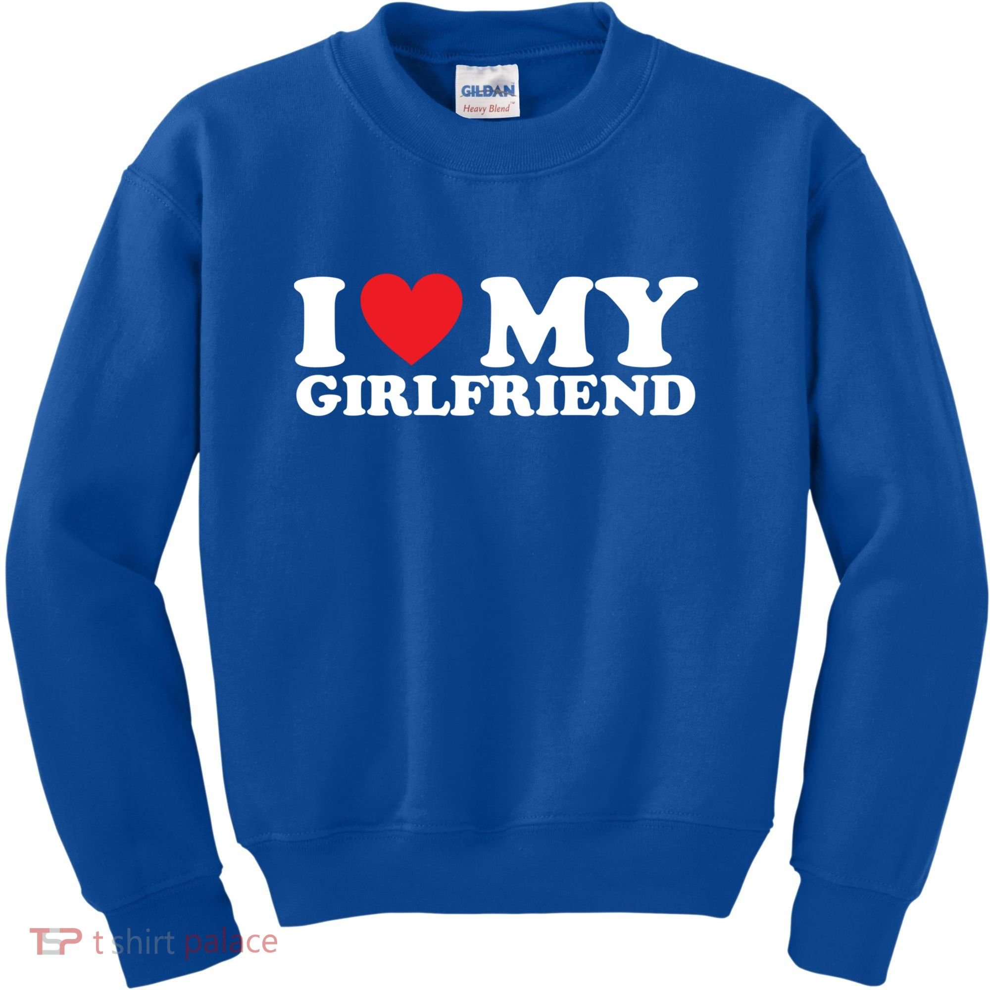 I Love My Girlfriend I Heart My Girlfriend Gift Kids Sweatshirt