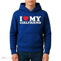 I Love My Girlfriend I Heart My Girlfriend Gift Kids Hoodie thumb 4