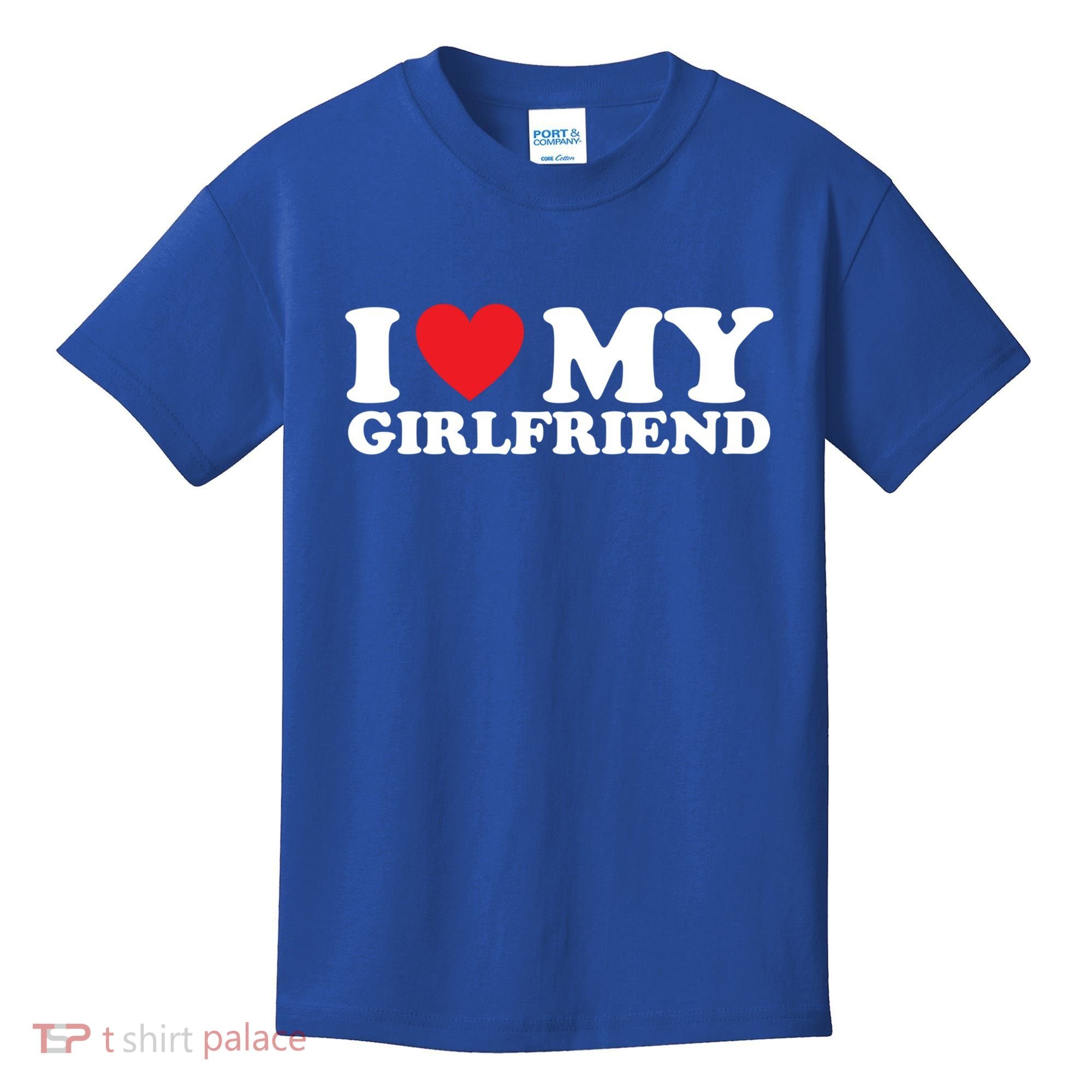 I Love My Girlfriend I Heart My Girlfriend Gift Kids T-Shirt
