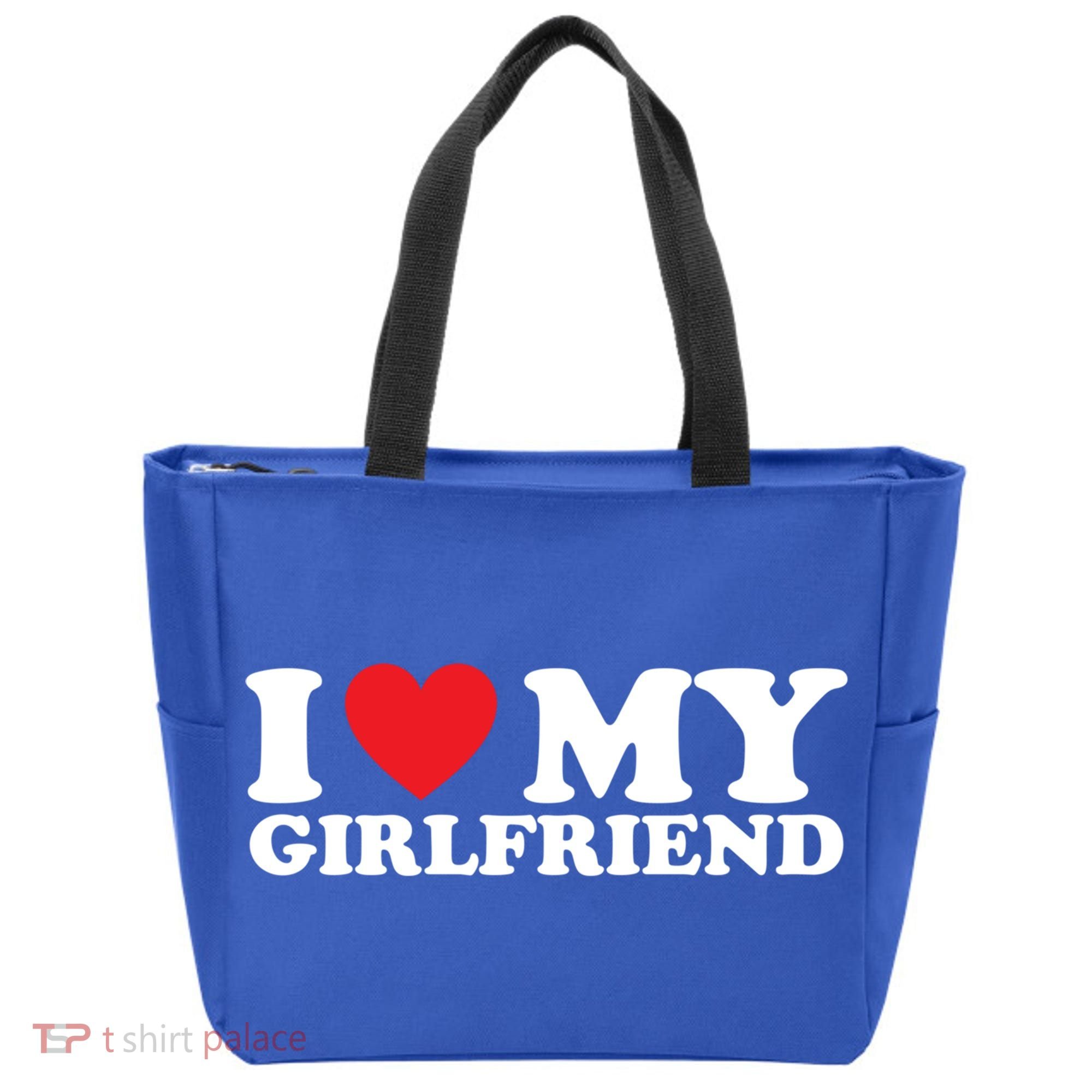 I Love My Girlfriend I Heart My Girlfriend Gift Tote Bag