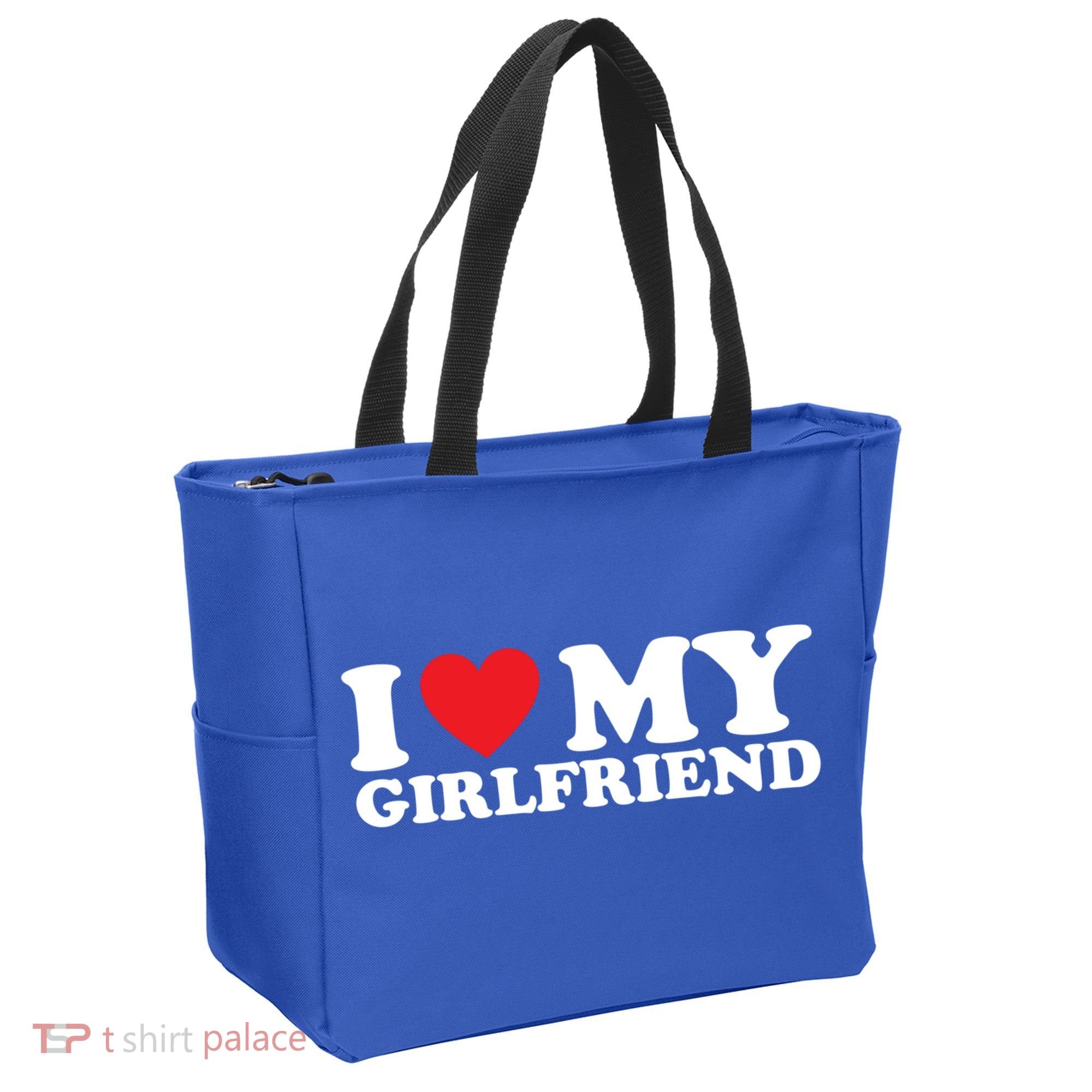 I Love My Girlfriend I Heart My Girlfriend Gift Tote Bag