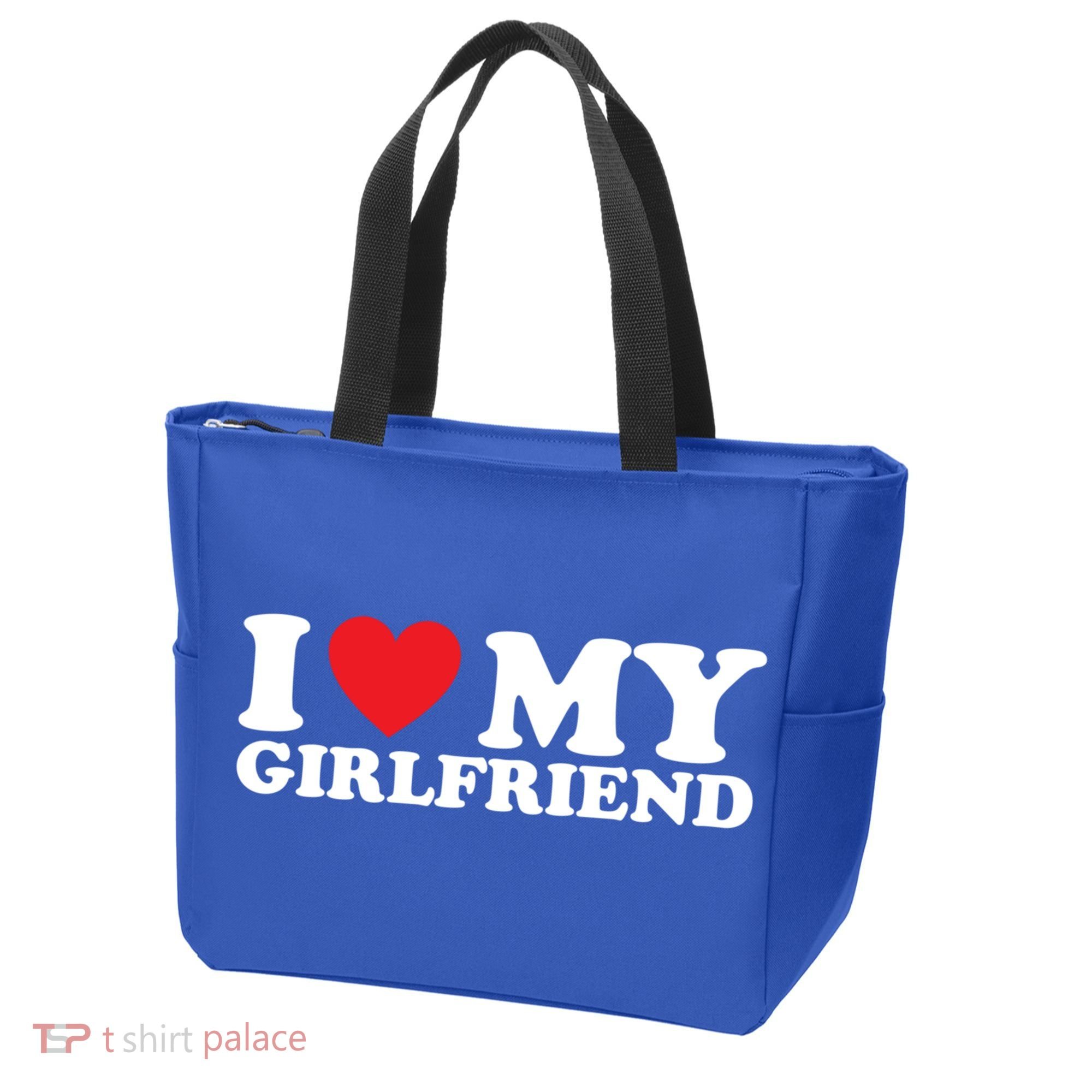 I Love My Girlfriend I Heart My Girlfriend Gift Tote Bag