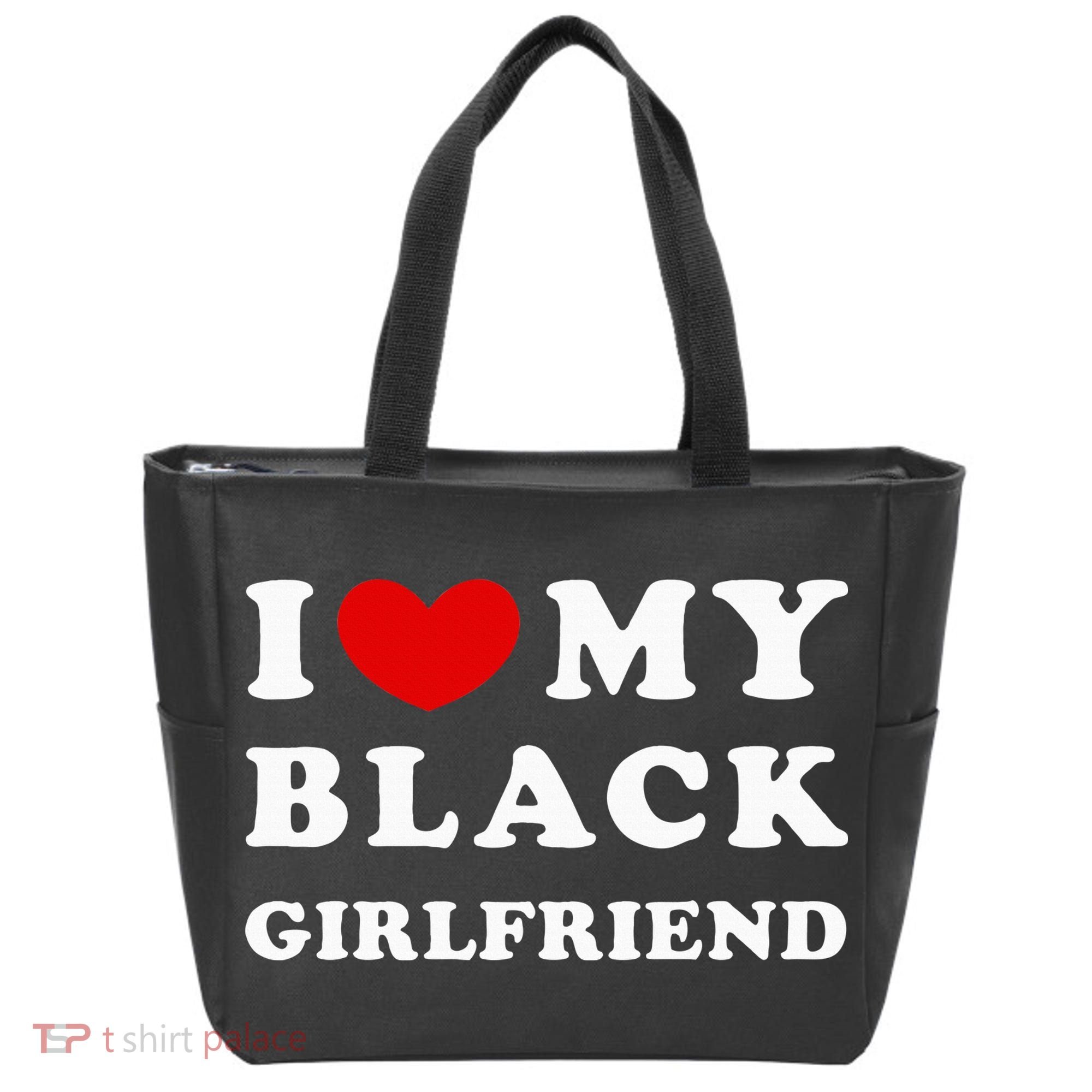 I Love My Black Girlfriend Tote Bag