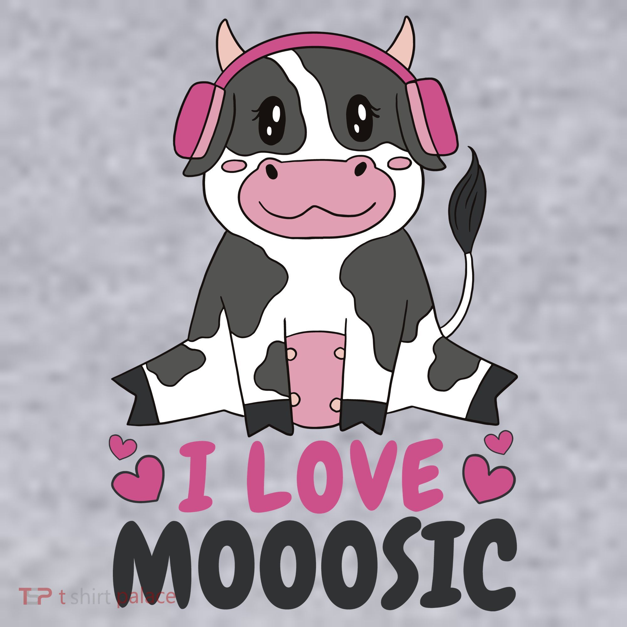 I Love Music Cow Women's Sweatshirt