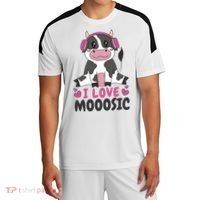 I Love Music Cow Sport-Tek Competitor United Soccer Jersey thumb 0