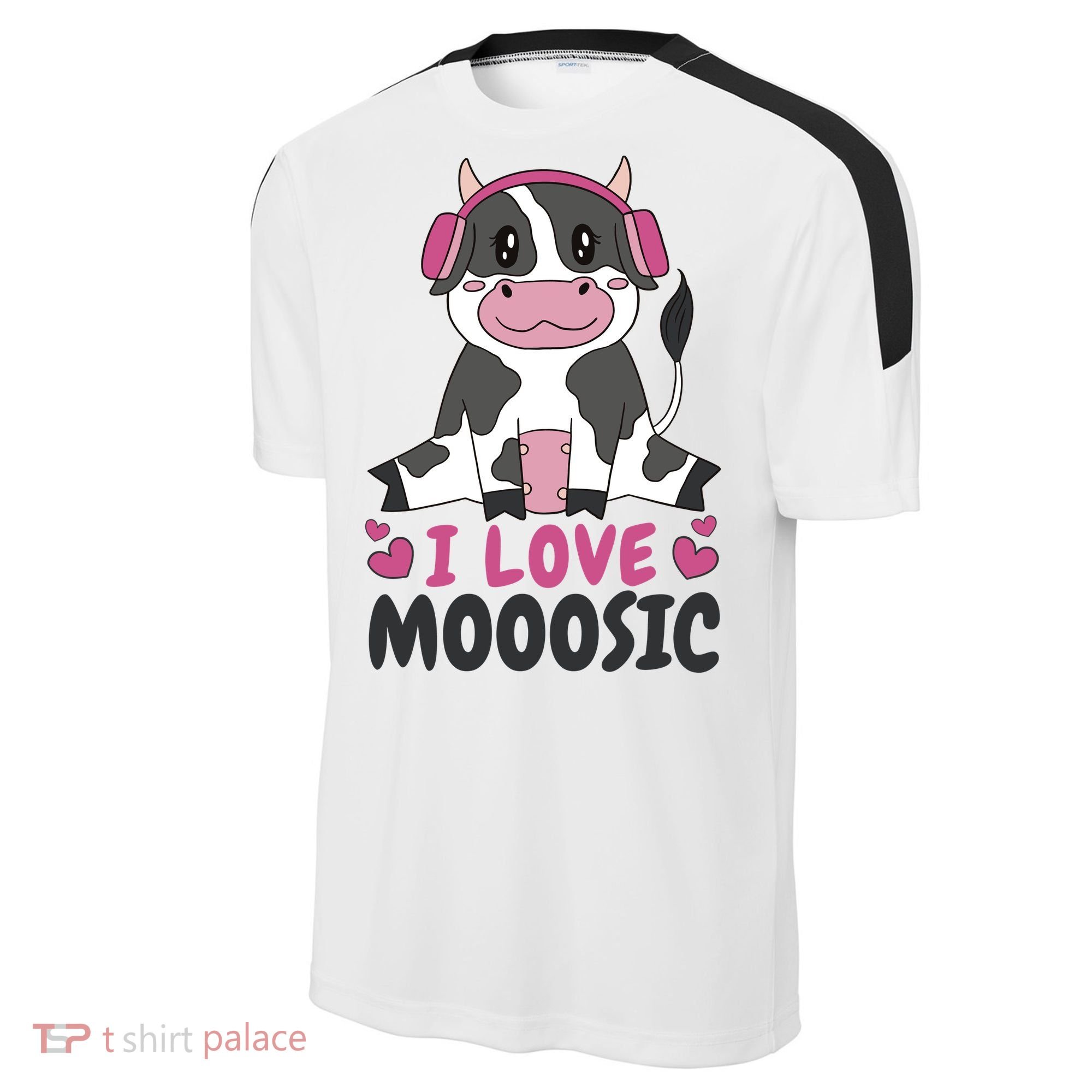 I Love Music Cow Sport-Tek Competitor United Soccer Jersey