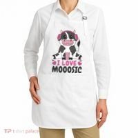 I Love Music Cow Apron thumb 2